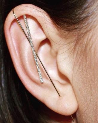 Ear Hooks in argento 925 con zirconi