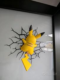 Pikachu Plat Crash decorazione parete Pokemon