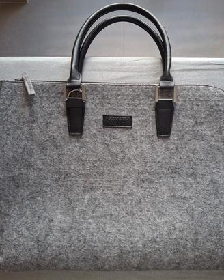 Borsa Camomilla Porta Notebook/Documenti in Feltro