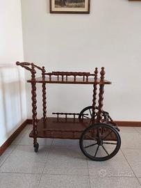 Carrello per servizio al tavolo vintage