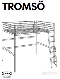 Letto a soppalco IKEA TROMSO fuori produzione!