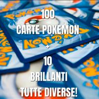 Pokémon lotto 100 carte tutte diverse e brillanti
