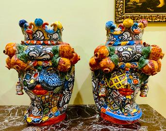 coppie di teste di moro Caltagirone  50 cm  x33