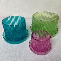 Set di 3 vasi con sottovasi per orchidee Orchitop