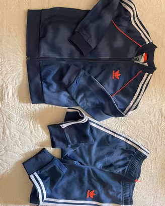 Tuta Adidas Originals blu bimbo/a 3-4 anni (104 cm