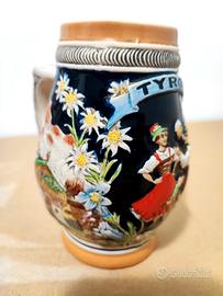 Boccale ceramica tradizionale tirolese
