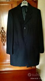 Cappotto uomo blu lana e cachemire tg 52