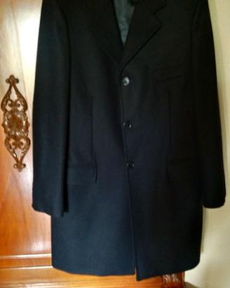 Cappotto uomo blu lana e cachemire tg 52