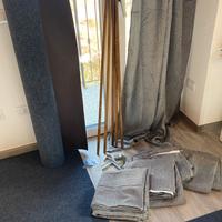 6 tende scuranti + moquette 22m + bastoni e access