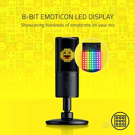 Razer Seiren Emote – Mic RGB  Professionale