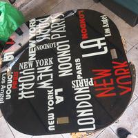 Set Tavolo Salvaspazio in Vetro "City Design" + 4