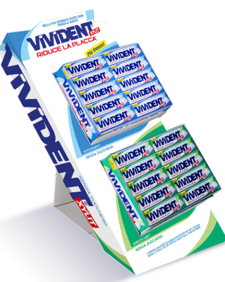 Espositore in cartone vivident xylit