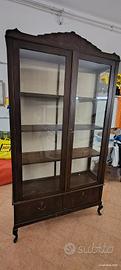 credenza cristalliera arte povera restaurata