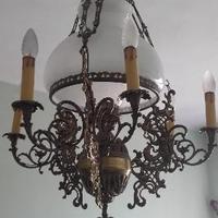 Lampadario ottone 7 luci