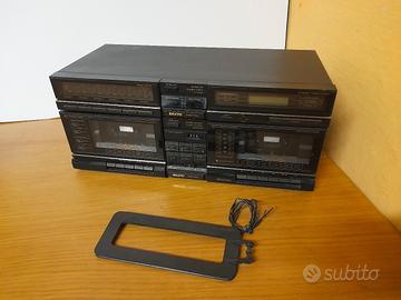 Sanyo Cassette Deck RD W7120 Stereo Tuner JT 7120L