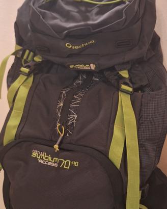 🎒 Zaino trekking Quechua 70+10 L – NUOVO