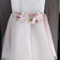 Splendido Abito bianco Damigella Dilù età 8 anni