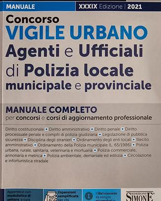Manuale concorso Agenti e Uffic. di Polizia Locale