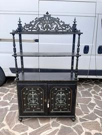 Antica libreria scaffale stile eclettico fine 800