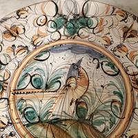 Piatto da esposizione  ceramica di San Lorenzello.