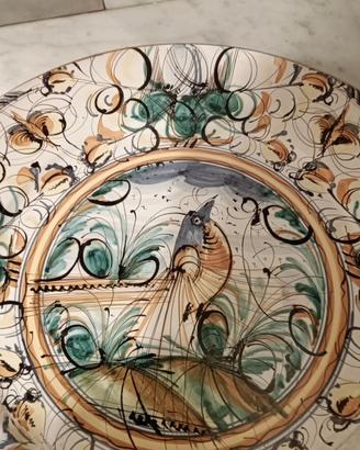 Piatto da esposizione  ceramica di San Lorenzello.
