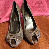 Scarpe con plateau da donna tortora tg. 38