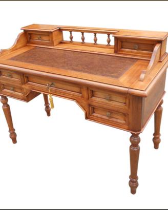 Scrittoio in noce massello stile 800 gamba tornita