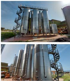 Fermentino in acciaio inox, 400 HL, cisterne inox