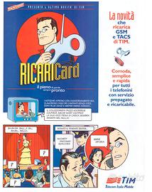 RICARICA TIM  1 DA 2000 £ OMAGGIO NUOVA  IN FOLDER