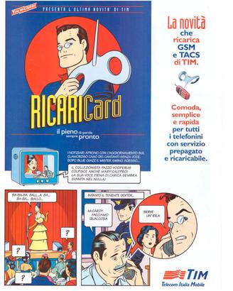 RICARICA TIM  1 DA 2000 £ OMAGGIO NUOVA  IN FOLDER