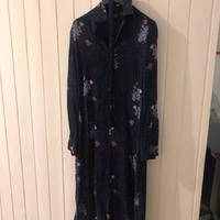 Vestito sartoriale viscosa  vintage taglia L