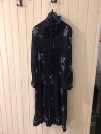 Vestito sartoriale viscosa  vintage taglia L