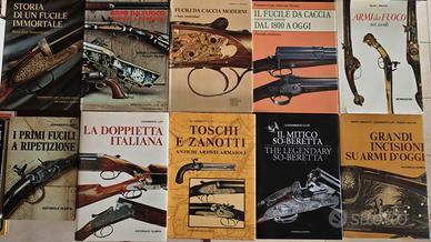 Libri da caccia e tiro, e grandi armaioli.