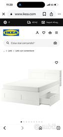 LETTO MATRIMONIALE COMPLETO DI MATERASSO
