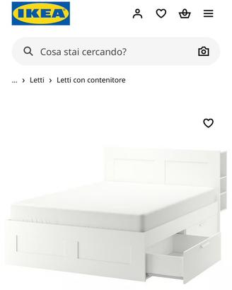 LETTO MATRIMONIALE COMPLETO DI MATERASSO