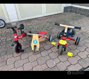 3 bei tricicli bambini
