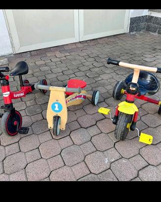 3 bei tricicli bambini