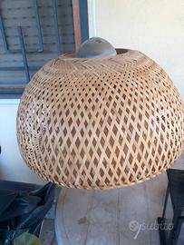 Lampada a sospensione IKEA BÖJA in bambù - usata