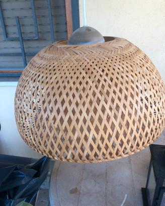 Lampada a sospensione IKEA BÖJA in bambù - usata