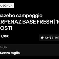 Vengo gazebo Decathlon 