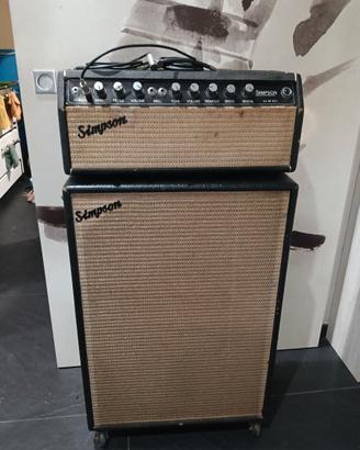 Amplificatore Simpson anni 60 vintage-testata