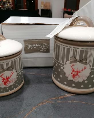 2 barattoli stile shabby chic marchio Schonherr