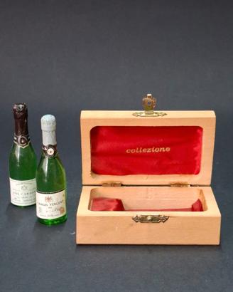 Set Miniature Champagne Vintage in Box Legno