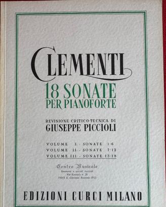 Clementi 18 sonate per pianoforte