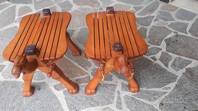 sgabelli di legno egiziano 