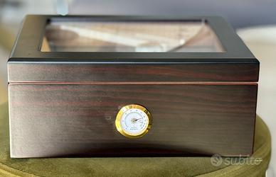 Humidor per sigari in legno + Humidor da viaggio