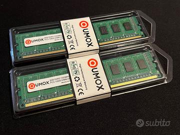 QUMOX RAM 2x2GB DDR3 10600 DIMM