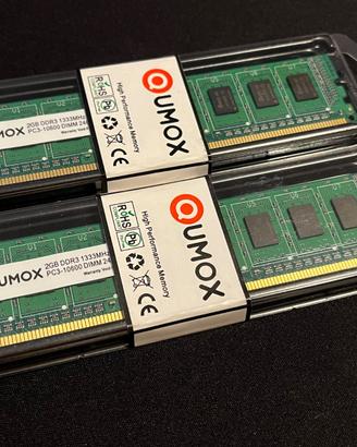 QUMOX RAM 2x2GB DDR3 10600 DIMM