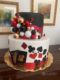 Torta scenografica Poker