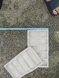 Coppia di Stampi Vintage in Gesso/Refrattario 